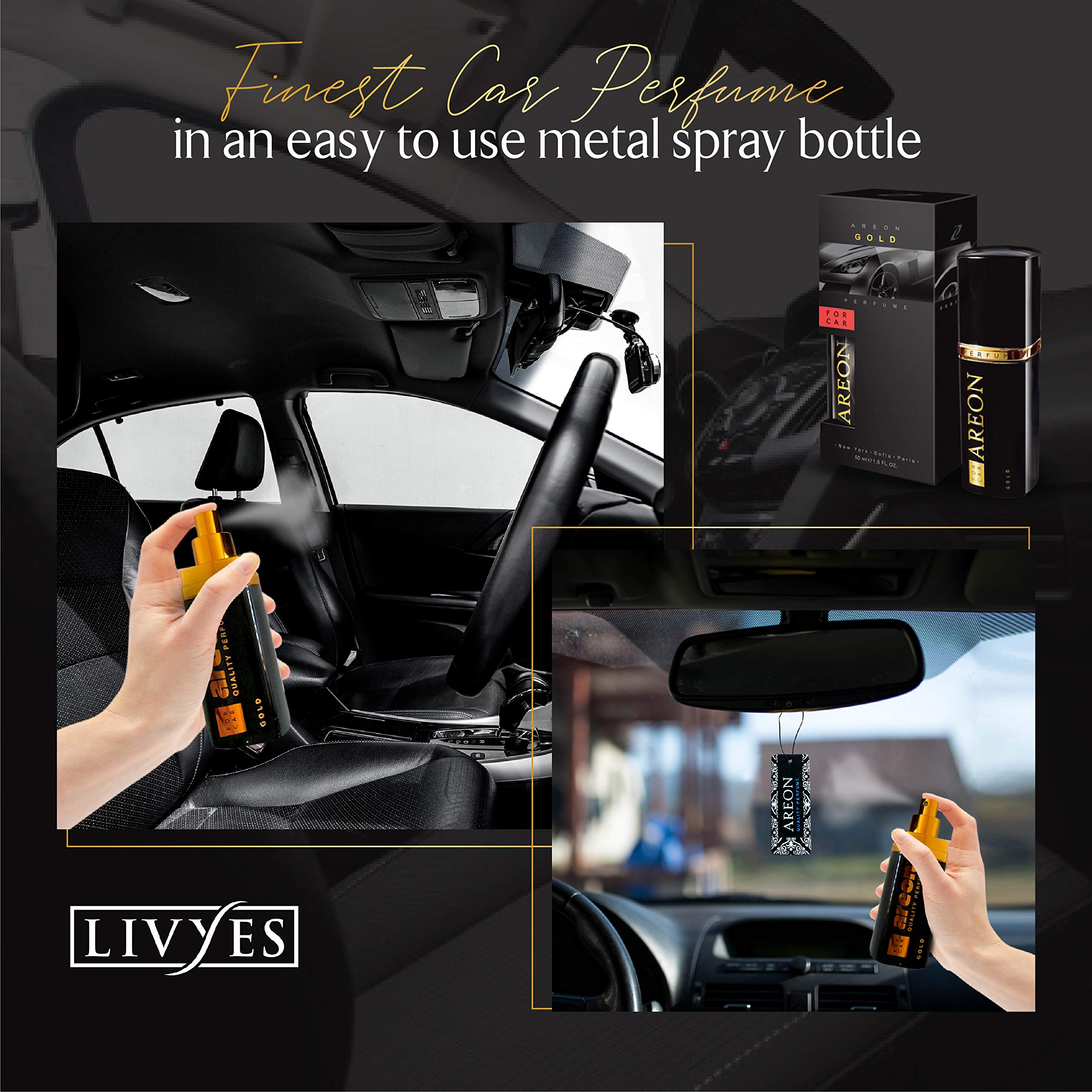 Areon Air Freshener Car Perfume (2, Silver) - Image 4