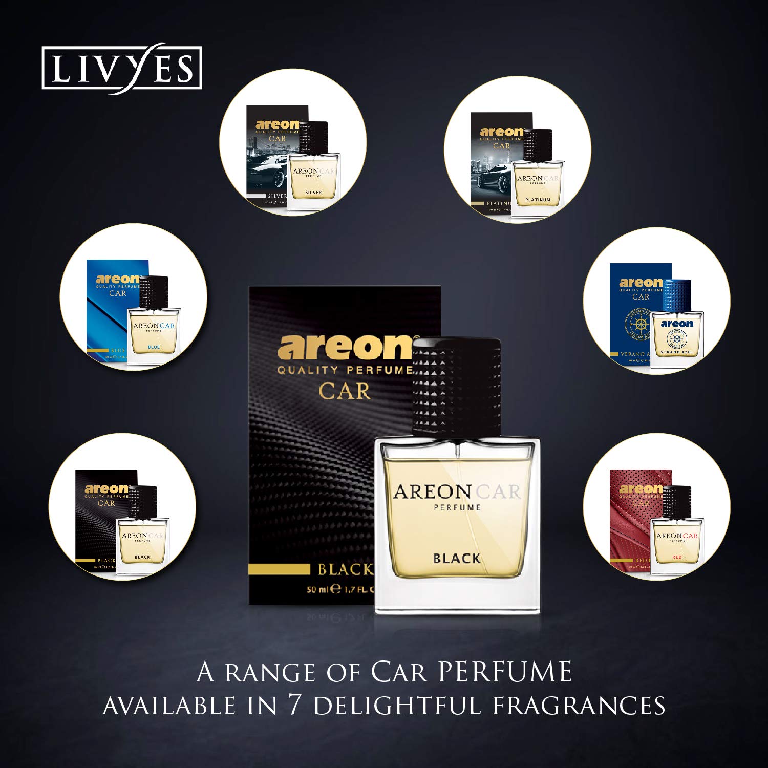 Areon MCP05 Car Air Freshener Perfume for Men Women 1.7 Fl Oz. (50ml) Glass Bottle, SILVER - Image 5